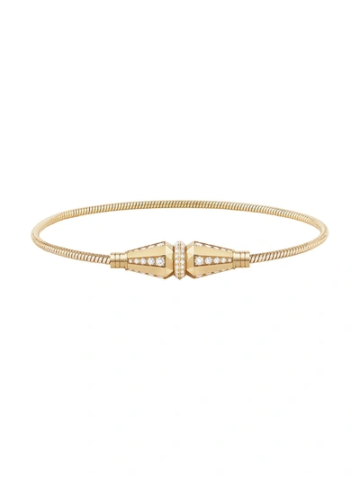 Boucheron Jack De  Single 18ct Yellow-gold And 1.04ct Round Diamond Bracelet