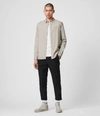 Allsaints Redondo Long Sleeve Shirt In Dune Taupe