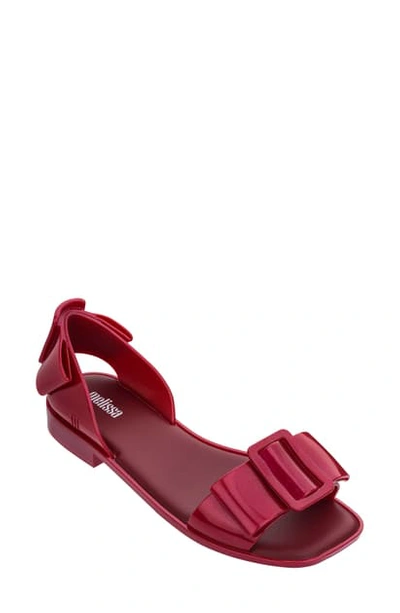 Melissa Aurora Jelly Sandal In Red