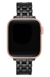 Kate Spade Black Stainless Steel Scallop Bracelet Band For Apple Watch, 38mm, 40mm, 41mm
