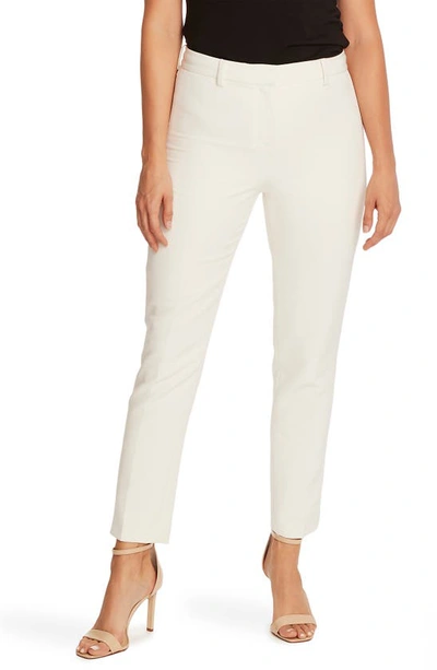 Vince Camuto Side Zip Ankle Crop Pants In Pearl Ivory