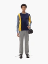 Jw Anderson Colourblock Crewneck Sweater In Blue