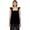 CECILIE BAHNSEN SSENSE EXCLUSIVE BLACK CELINA TANK TOP