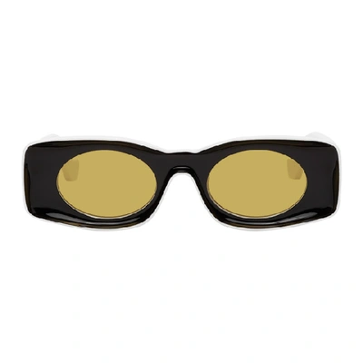 Loewe White & Black Paula's Ibiza Square Sunglasses