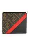 FENDI FF STRIPE BIFOLD WALLET