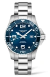 Longines Men's Swiss Automatic Hydroconquest Stainless Steel Bracelet Watch 43mm In No Color