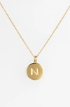 Kate Spade One In A Million Initial Pendant Necklace In N- Gold