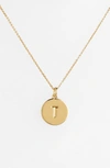 Kate Spade One In A Million Initial Pendant Necklace In T- Gold