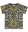 DOLCE & GABBANA BABY PRINTED COTTON T-SHIRT,P00468271