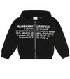 BURBERRY PRINTED COTTON-JERSEY HOODIE,P00463690
