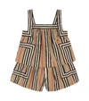 BURBERRY FLORENCE ICON STRIPE COTTON PLAYSUIT,P00463723