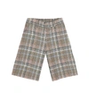FENDI 格纹羊毛混纺沙滩短裤,P00435320
