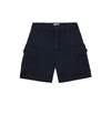 Brunello Cucinelli Stretch-cotton Cargo Shorts In Blue