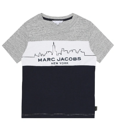 Marc Jacobs Teen Colour-block T-shirt In Blue
