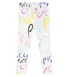 EMILIO PUCCI PRINTED STRETCH-COTTON LEGGINGS,P00430414