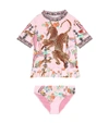 CAMILLA PRINTED RASHGUARD SWIMSUIT,P00459779