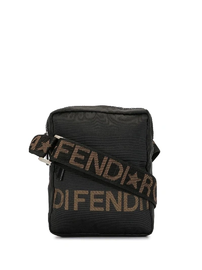 Pre-owned Fendi Di  Crossbody Bag In Black
