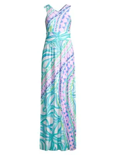 Lilly Pulitzer Women's Marco Maxi Dress In Multi Coco Island Engineered Maxi