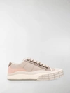 Chloé Chloe Pink And Grey Clint Sneakers In Beige