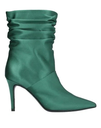 Atos Lombardini Ankle Boots In Emerald Green