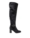 Chloé Knee Boots In Steel Grey