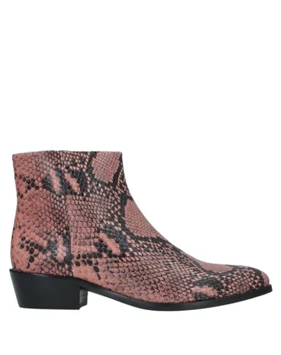 Twinset Ankle Boots In Pink