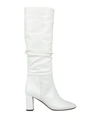 L'autre Chose Knee Boots In White
