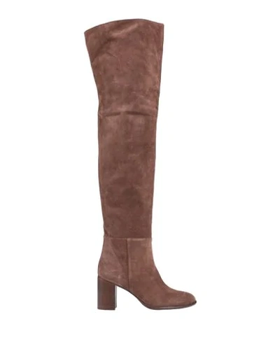 Anna F Knee Boots In Brown