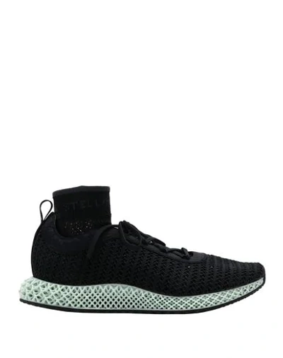 Adidas By Stella Mccartney Alphaedge 4d Logo-intarsia Primeknit Sneakers In Black