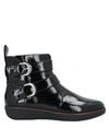Fitflop Laila Double Buckle Bootie In Black