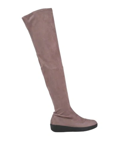 Fitflop Knee Boots In Grey