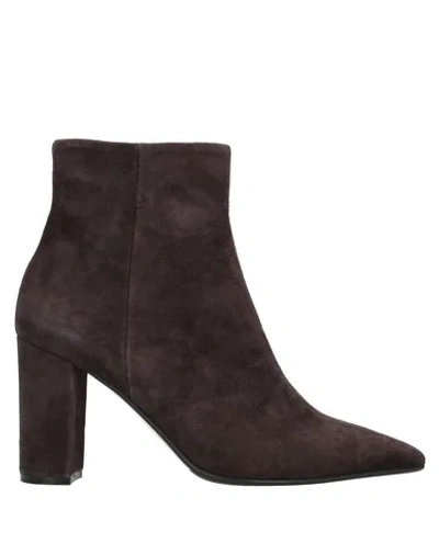 The Seller Ankle Boots In Dark Brown