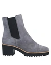 Hogan Ankle Boots In Grey