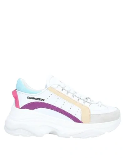 Dsquared2 Bumpy 551 White Purple Beige Sneaker