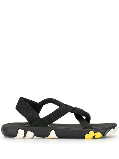 Maison Kitsuné Chillax Sandals In Black