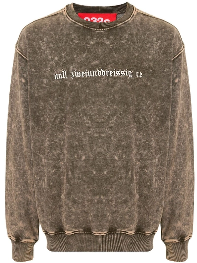 032c Acid Wash Sweatshirt In Grey