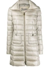 Herno Long-sleeve Puffer Jacket In Neutrals