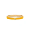 Tory Burch Kira Enameled Slim Bracelet In Tory Gold/golden Crest