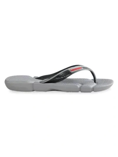 Havaianas Men's Power Three-tone Flip Flops In Ice Grey