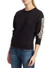 N:PHILANTHROPY PYTHON TRIM SWEATSHIRT,0400012693664