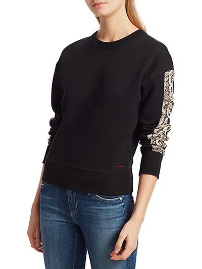 N:philanthropy Python Trim Sweatshirt In Sand Python Print