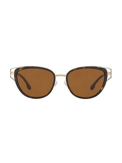 Versace Pop Chic 53mm Cat Eye Sunglasses In Havana Gold