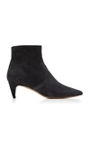 Isabel Marant Derst Suede Ankle Boots In Black
