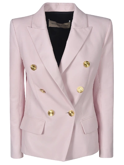 Alexandre Vauthier Double Breasted Blazer In Pink