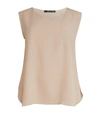 MARINA RINALDI SATIN BENE TANK TOP,15484286