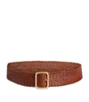 ANDERSON'S ANDERSON'S MICRO-WEAVE LEATHER BELT,15495903