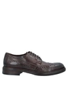 Hundred 100 Lace-up Shoes In Dark Brown
