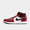 Nike Men's Air Jordan Retro 1 Mid Casual Shoes In Red