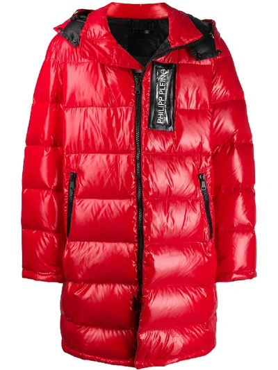 Philipp Plein Long Anniversary 20th Jacket In Red