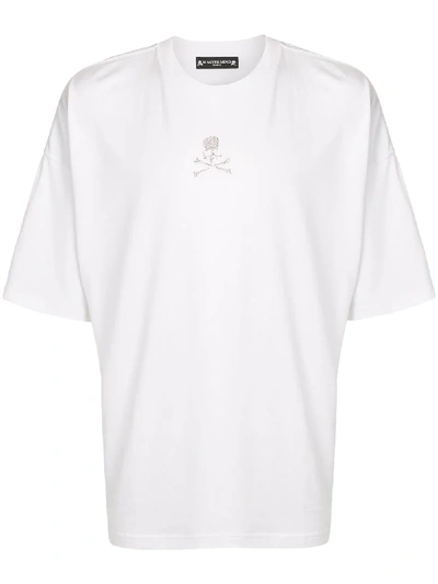 Mastermind Japan Swarovski Skull T-shirt In White